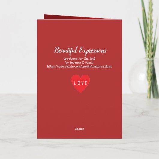 美しい表現の挨拶状 カード (裏面)