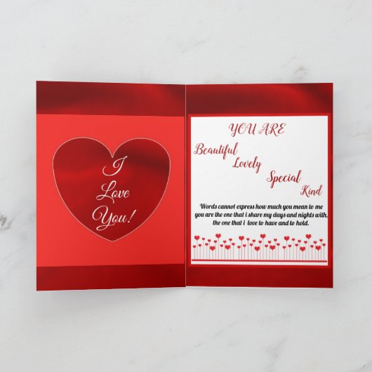 美しい表現の挨拶状 カード (内部)