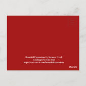 美しい表現はがき ポストカード (裏面)