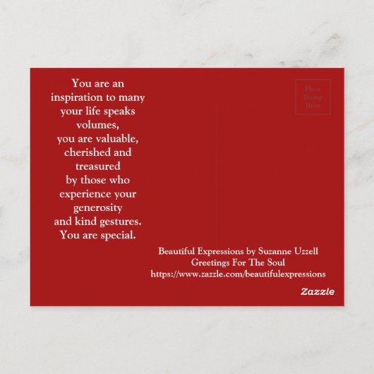 美しい表現はがき ポストカード (裏面)