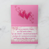 美しい表現は感謝していしています カード (内部)