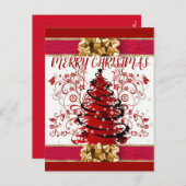 美しい表現クリスマス シーズンポストカード (正面/裏面)