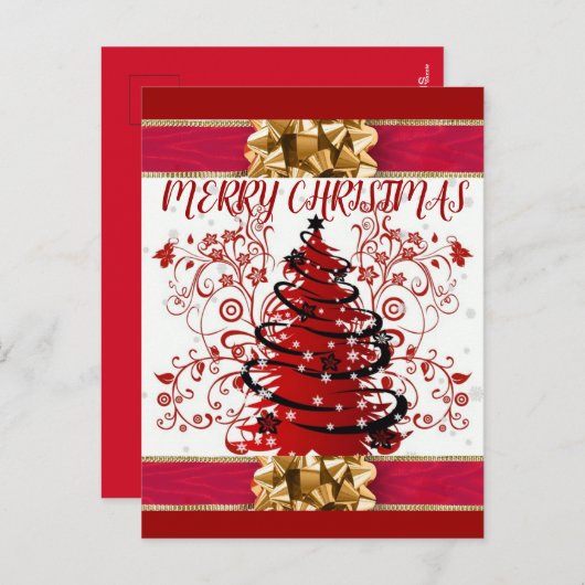 美しい表現クリスマス シーズンポストカード (正面/裏面)