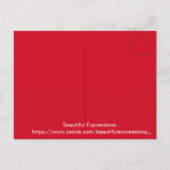 美しい表現クリスマス シーズンポストカード (裏面)