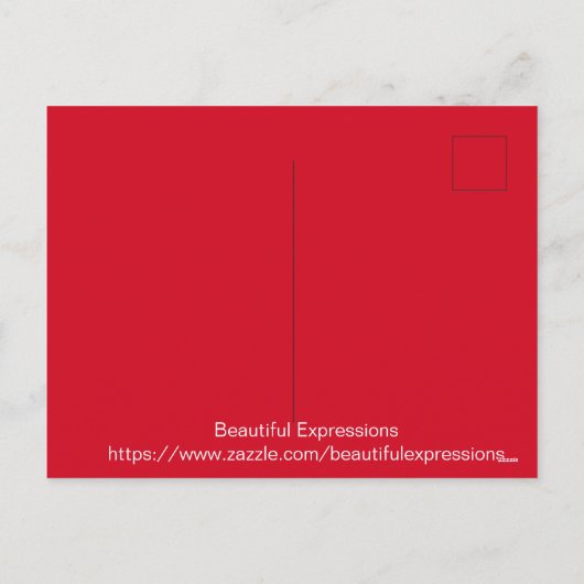 美しい表現クリスマス シーズンポストカード (裏面)