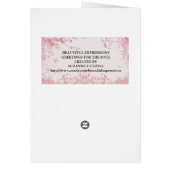 美しい表現グリーティングカード (裏面)