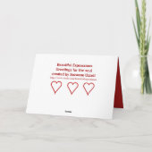 美しい表現サンキューカード カード (裏面)