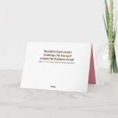 美しい表現サンキューカード カード (裏面)