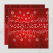 美しい表現ホリデーカード シーズンカード (正面/裏面)