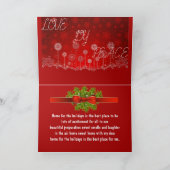 美しい表現ホリデーカード シーズンカード (内部)