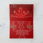 美しい表現ホリデーカード シーズンカード (内部)