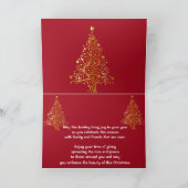 美しい表現ホリデークリスマスカード シーズンカード (内部)