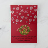 美しい表現ホリデークリスマスカード シーズンカード (内部)