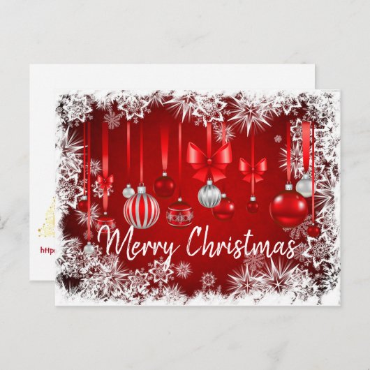 美しい表現ホリデーポストカード シーズンポストカード (正面/裏面)