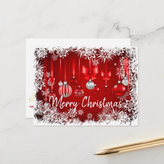 美しい表現ホリデーポストカード シーズンポストカード (正面/裏面インサイチュ)