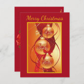 美しい表現ホリデーポストカード シーズンポストカード (正面/裏面)