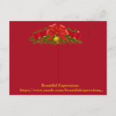 美しい表現ホリデーポストカード シーズンポストカード (裏面)