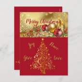 美しい表現ホリデーポストカード シーズンポストカード (正面/裏面)