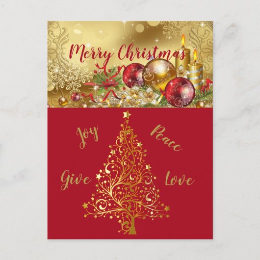 美しい表現ホリデーポストカード シーズンポストカード (正面)