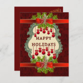 美しい表現ホリデーポストカード シーズンポストカード (正面/裏面)