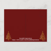 美しい表現ホリデーポストカード シーズンポストカード (裏面)