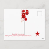 美しい表現ホリデーポストカード シーズンポストカード (裏面)