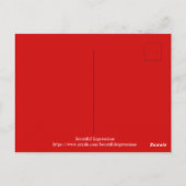 美しい表現ホリデーポストカード ポストカード (裏面)