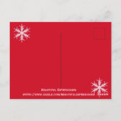 美しい表現ホリデーポストカード ポストカード (裏面)