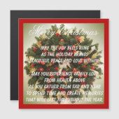 美しい表現磁気ホリデーカード (正面/裏面)