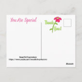 美しい表現 - ありがとう ポストカード (裏面)