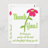 美しい表現 – ありがとう ポストカード (正面/裏面)