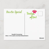 美しい表現 – ありがとう ポストカード (裏面)