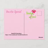 美しい表現 - ありがとう ポストカード (裏面)