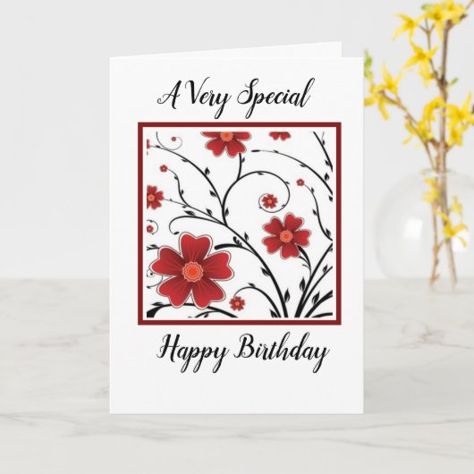 美しい表現 カード (黄色い花)