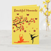 美しい表現 カード (黄色い花)