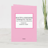 美しい表現 – グリーティングカード (裏面)