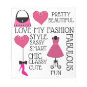 美しい表現 ノートパッド (正面)