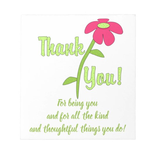 美しい表現 –  ノートパッド (正面)