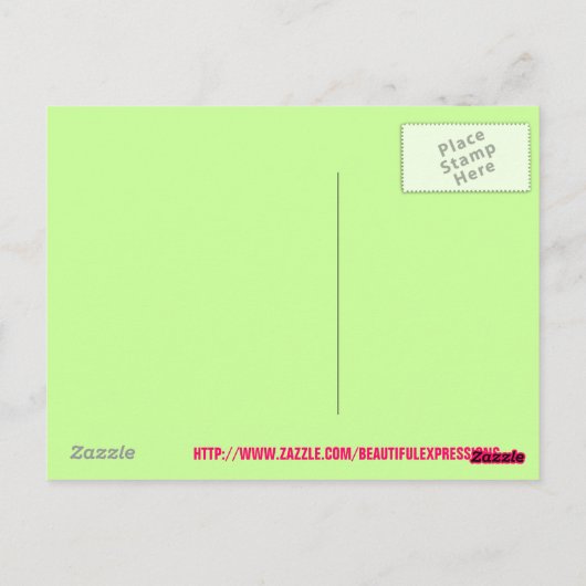 美しい表現 ポストカード (裏面)