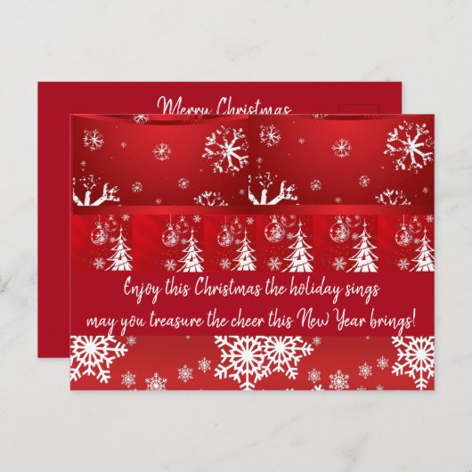 美しい表現 – 休日はがき シーズンポストカード (正面/裏面)