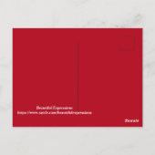 美しい表現 – 休日 ポストカード (裏面)