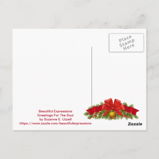 美しい表現 – 休日 ポストカード (裏面)