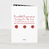 美しい表現 – 誕生日カード カード (裏面)