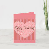 美しい表現 – 誕生日グリーティングカード カード (正面)