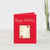 美しい表現-誕生日グリーティングカード カード (正面)