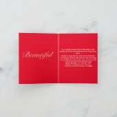 美しい表現-誕生日グリーティングカード カード (内部)