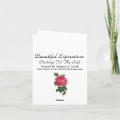 美しい表現 – 誕生日グリーティングカード カード (裏面)