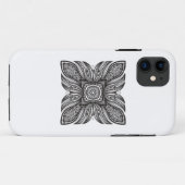 美しい装飾の正方形の落書き Case-Mate iPhoneケース (裏面(横))