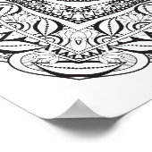 美しい装飾スクエアドードル2 ポスター (角)