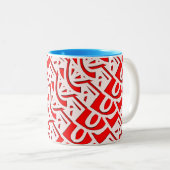 美しい装飾スタイル ツートーンマグカップ (正面右)